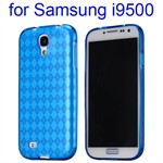 PRICE WAR - Silicone Checkered Cover S4 (Blue)
